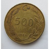 Турция 500 лир 1989   .45-447