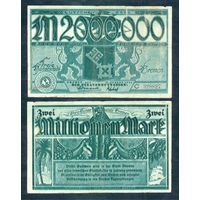 Германия 2.000.000 марок 1923 год.