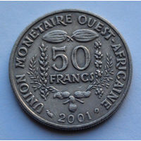 Западная Африка 50 франков, 2001