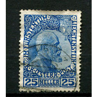 Лихтенштейн - 1912/1917 - Князь Иоганн II 25H - [Mi.3ya] - 1 марка. Гашеная.  (LOT W14)