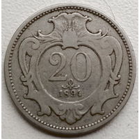 Австрия 20 геллер 1894