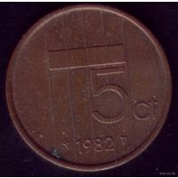 5 центов 1982 год Нидерланды