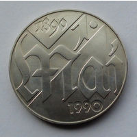 Германия - ГДР 10 марок. 1990. 100 лет Дню международной солидарности трудящихся
