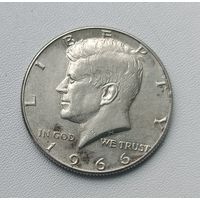 1/2  доллара 1966