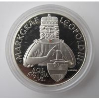 Австрия 100 шиллингов 1996 Леопольд III, пруф, серебро  .20-193