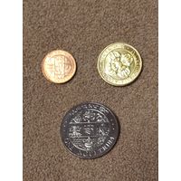 Бутан набор 3 монеты 1979 UNС