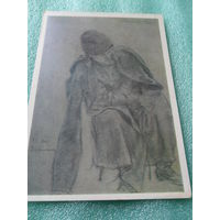 Открытка Репин И.Е. (1844-1930). Андрий Кот. 1881. Рязанский областной художественный музей