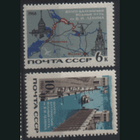 З. 3303/04. 1966. Волго-Балтийский водный путь. Флот. ЧиСт.