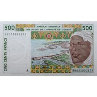 Werty71 Кот-дИвуар (литера A) 500 франков 2002 UNC Банкнота Кот-д Ивуар