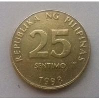 25 сентимо, Филиппины 1998 г.