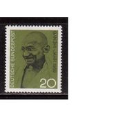 Германия(ФРГ)-1969,(Мих.608), ** , Личности, Ганди
