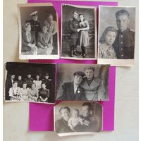 Фото "Офицерские семьи", 1940-1950 гг. (8*12 см)