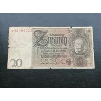 Германия 20 марок 1924 1929
