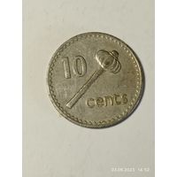 Фиджи 10 центов 1969 года .