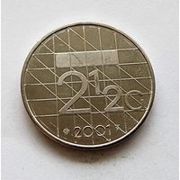 Нидерланды 2  1/2 гульдена, 2001