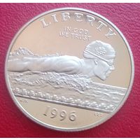 США 1/2 доллара 1996 S. ЛОИ Атланта-96, плавание