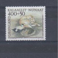 [357] Гренландия 1990.Фауна.Собака,утки.