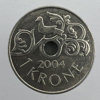 1 крона (krone) 2004 года Норвегия
