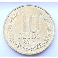 Чили 10 песо, 2014 (3-15-223)