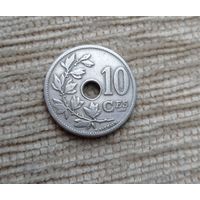 Werty71 Бельгия 10 сантимов 1902