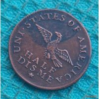 США 5 центов 1792 года. 1/2 дайма