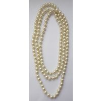 Бусы длинные. Шарики- стекло. Длина 130 см. 70-е годы, СССР