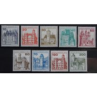 Крепости и замки, Германия (Берлин), 1977 год, 9 марок