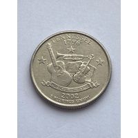 25 центов 2002 г. Теннесси, США