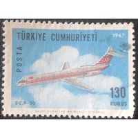 Турция. 1967 год. Douglas DC 9-30.  Mi:TR 2048. Гашеная.