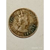 Карибы 1 цент 1955 года .