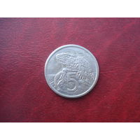 5 центов 1982 год Новая Зеландия