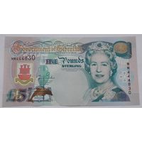 Гибралтар 5 фунтов 2000 года UNC