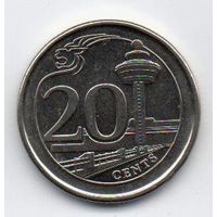 20 центов  2013 Сингапур.
