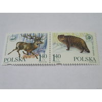 Марки Польши Животные (No 3787-3788)