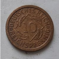 10 пфеннигов 1924 г. F. Германия