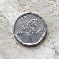 20 геллеров 1995 года Чехия. Чешская Республика.
