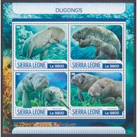 2017 Сьерра-Леоне 8575-8578KL Морская фауна - Дюгони 11,00 евро