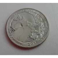 25 центов США 2015 г.в. BLUE RIDGE PARKWAY - D