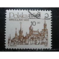 Польша, 1982,Стандарт, надпечатка 10,00