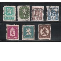 Болгария(Царство)-1945, (Мих.506-513), гаш. , Стандарт , Герб, 7 марок