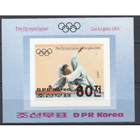 Спорт. Олимпийские игры "Лос-Анжелес 1984". КНДР. 1983. 1 блок б/з. Michel N бл142 (9,0 е)