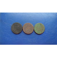 3 гроша 1769, 1767, 1766                                                                                                    (3346)
