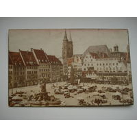 Старинная немецкая открытка-письмо. Польша, до 1945 года.(1).