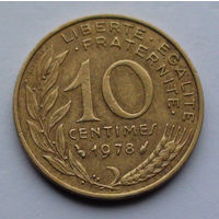 Франция 10 сантимов. 1978