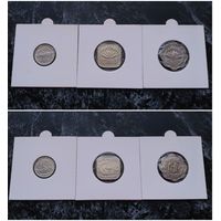 Распродажа с 1 рубля!!! Бангладеш 3 монеты (1, 5, 10 пойш) 1974-1994 гг. UNC