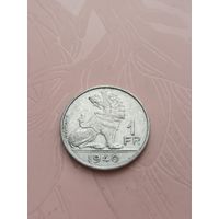 Бельгия 1 франк 1940г(8)