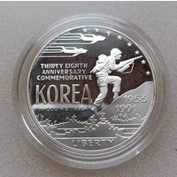 США 1 доллар, 1991 S .38 лет Корейской войне.