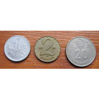 Венгрия. Набор монет. Форинты