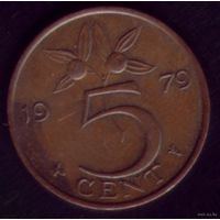 5 центов 1979 год Нидерланды
