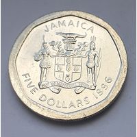 Ямайка 5 долларов, 1996 (1-9-129)